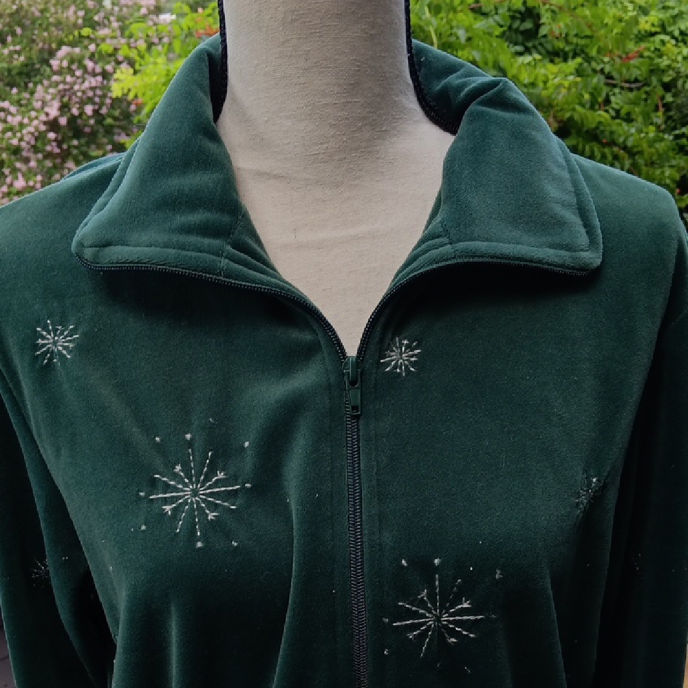 Green Velvet Track Set 2 Piece